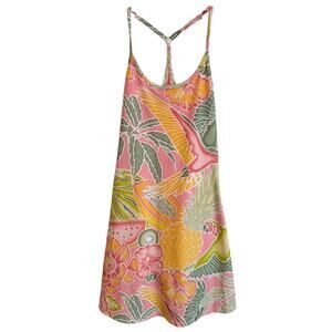 Kenny Flowers Dress Womens XS Pink Tropical Print Golf Skort Built In Shorts